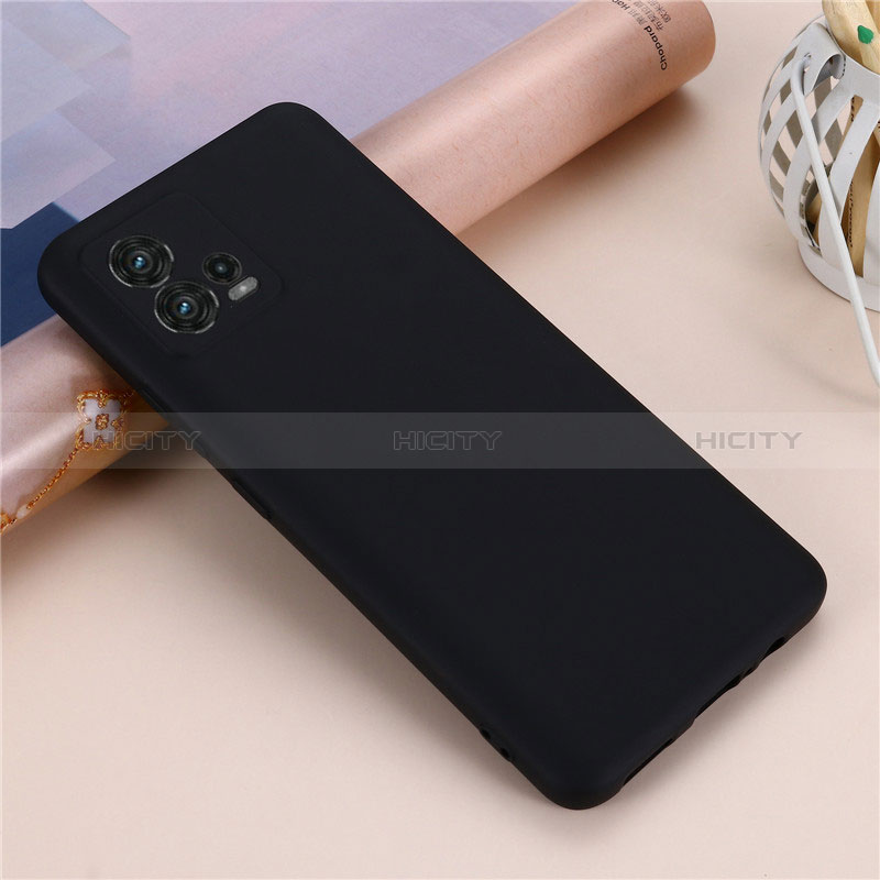 Coque Ultra Fine Silicone Souple 360 Degres Housse Etui pour Motorola Moto G72 Noir Plus