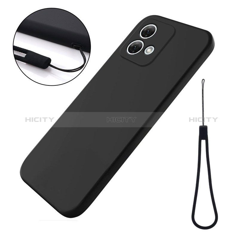 Coque Ultra Fine Silicone Souple 360 Degres Housse Etui pour Motorola Moto G84 5G Noir Plus