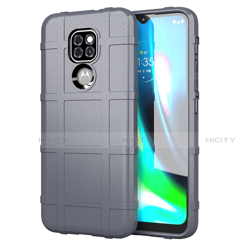 Coque Ultra Fine Silicone Souple 360 Degres Housse Etui pour Motorola Moto G9 Gris Plus