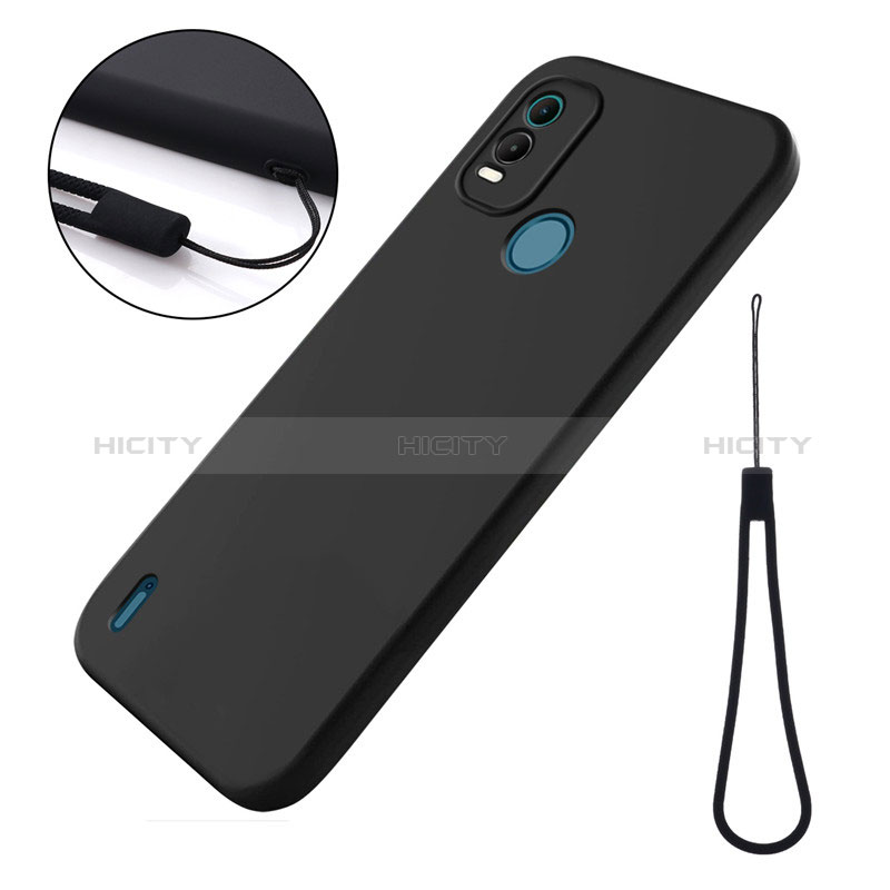 Coque Ultra Fine Silicone Souple 360 Degres Housse Etui pour Nokia C21 Plus Noir Plus