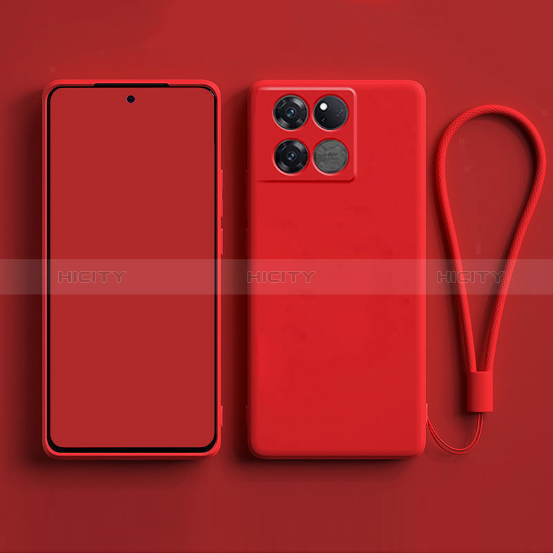 Coque Ultra Fine Silicone Souple 360 Degres Housse Etui pour OnePlus 10T 5G Rouge Plus