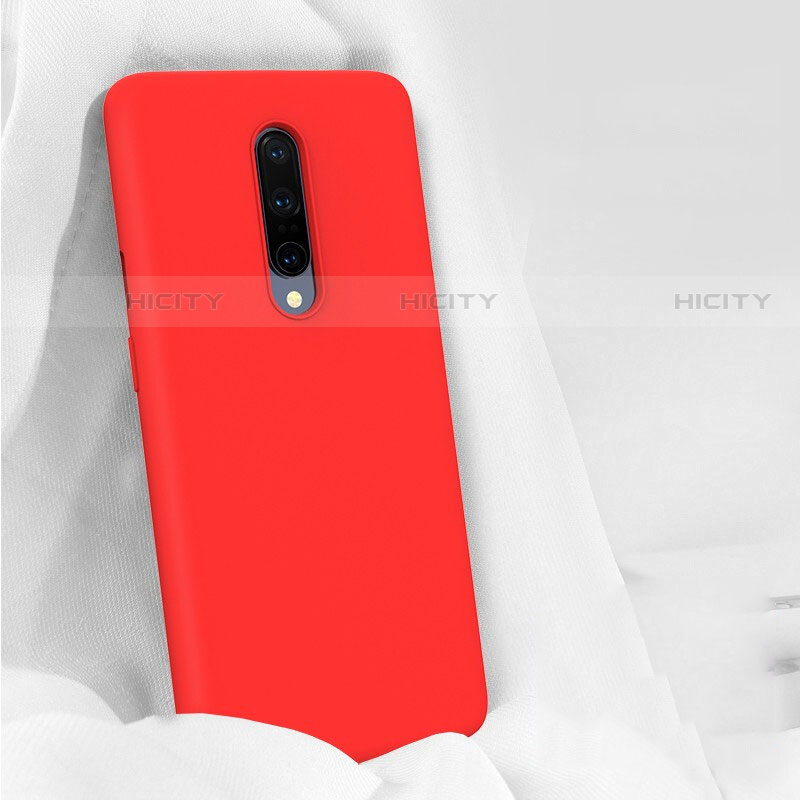 Coque Ultra Fine Silicone Souple 360 Degres Housse Etui pour OnePlus 7 Pro Rouge Plus