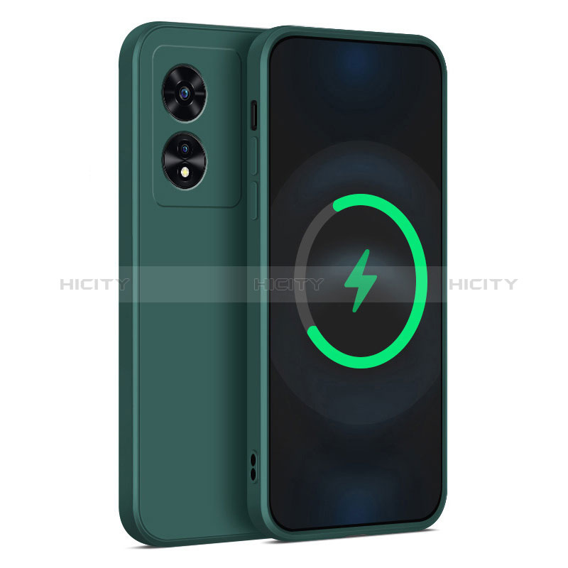 Coque Ultra Fine Silicone Souple 360 Degres Housse Etui pour Oppo A1 5G Vert Nuit Plus