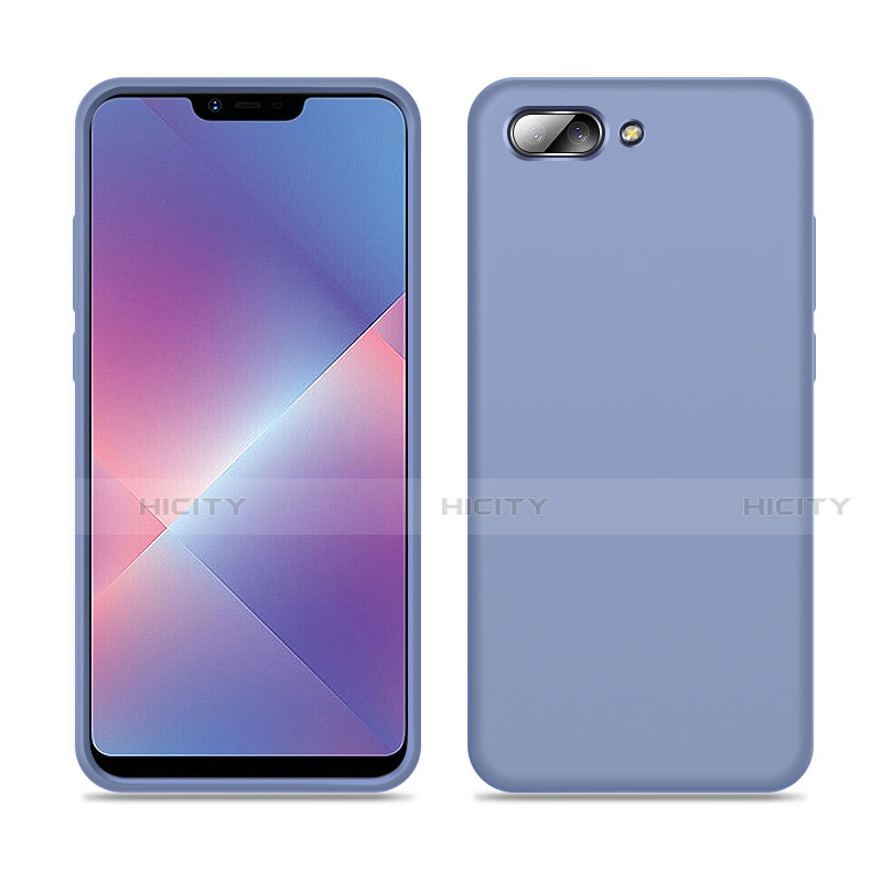 Coque Ultra Fine Silicone Souple 360 Degres Housse Etui pour Oppo A12e Gris Lavende Plus