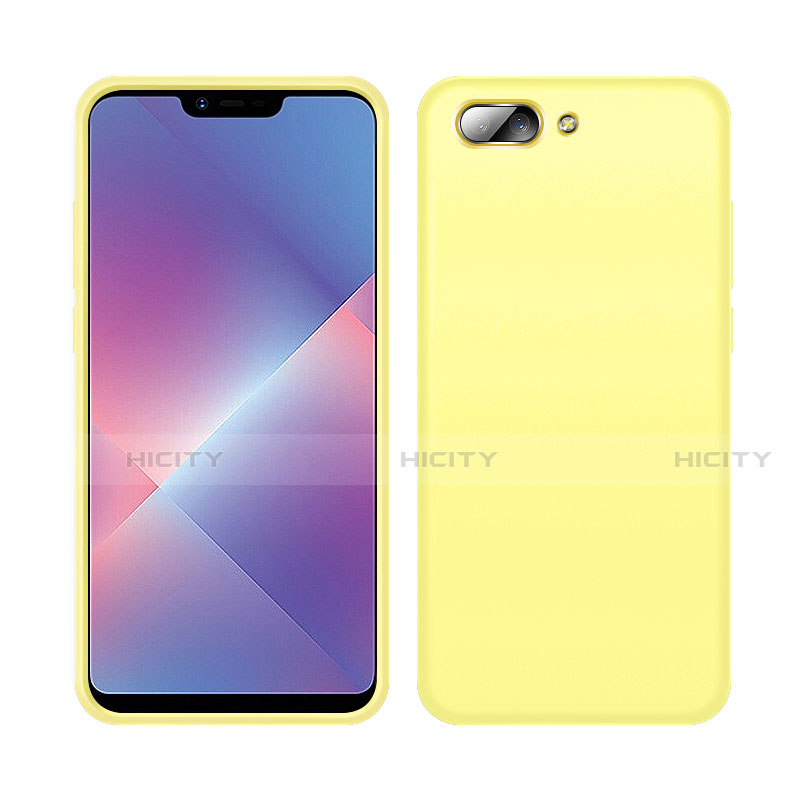 Coque Ultra Fine Silicone Souple 360 Degres Housse Etui pour Oppo A12e Jaune Plus