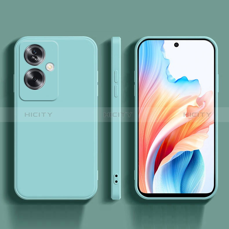 Coque Ultra Fine Silicone Souple 360 Degres Housse Etui pour Oppo A2 5G Cyan Plus