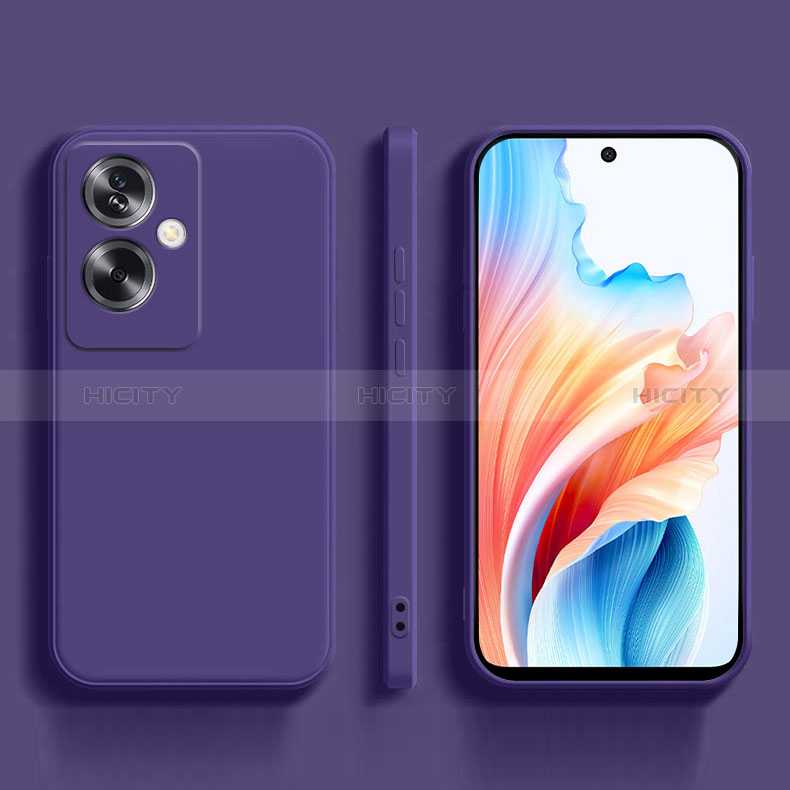 Coque Ultra Fine Silicone Souple 360 Degres Housse Etui pour Oppo A2 5G Violet Plus