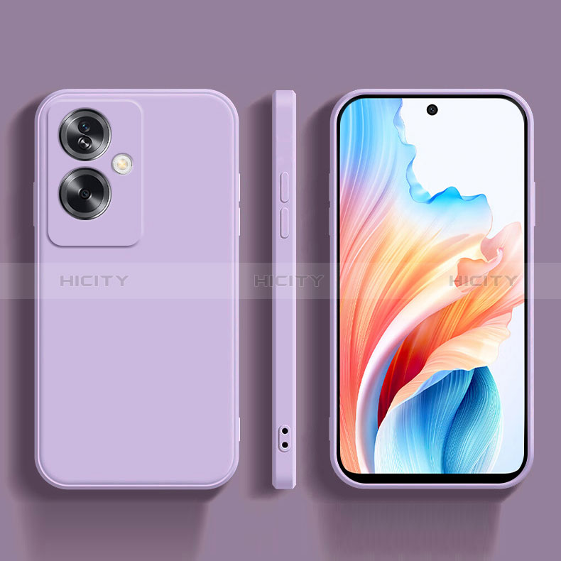 Coque Ultra Fine Silicone Souple 360 Degres Housse Etui pour Oppo A2 5G Violet Clair Plus