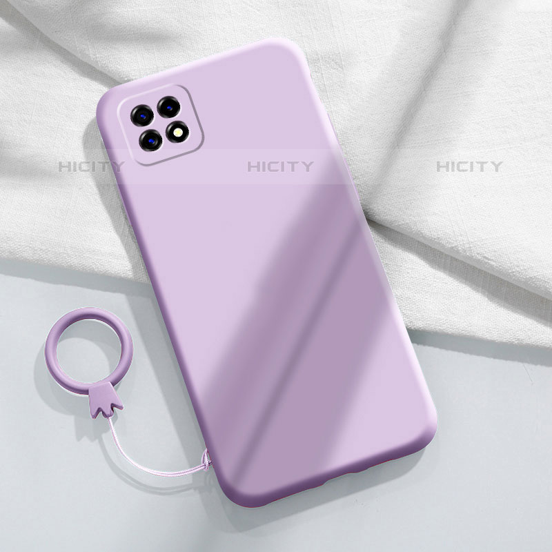 Coque Ultra Fine Silicone Souple 360 Degres Housse Etui pour Oppo A53 5G Violet Plus