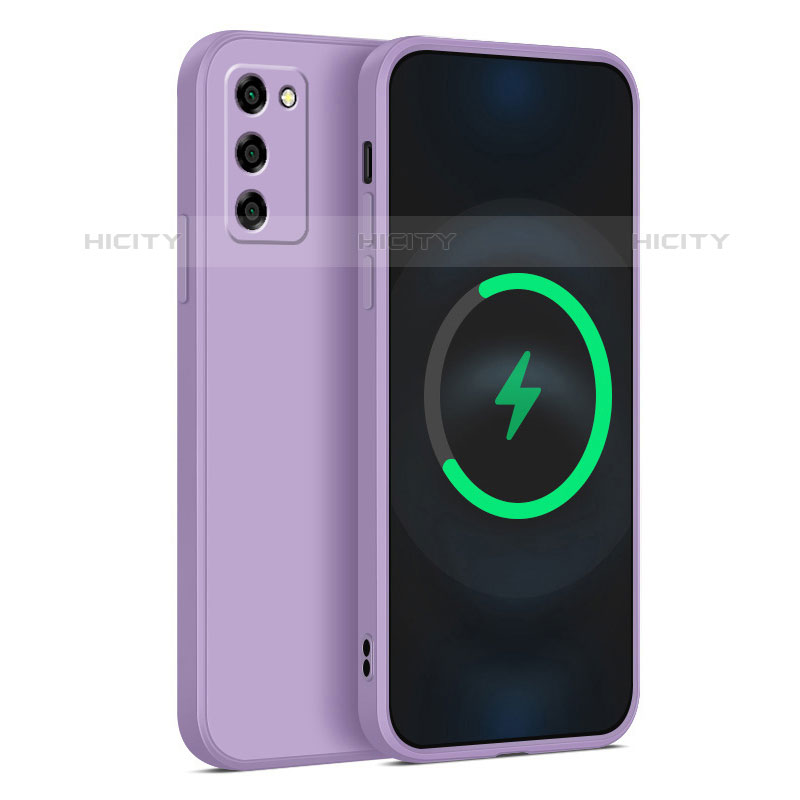 Coque Ultra Fine Silicone Souple 360 Degres Housse Etui pour Oppo A53s 5G Violet Clair Plus