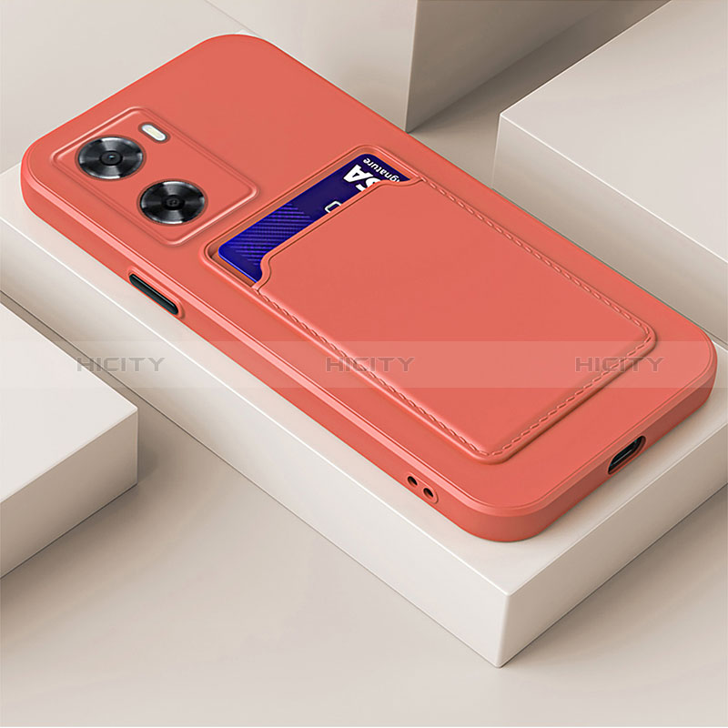 Coque Ultra Fine Silicone Souple 360 Degres Housse Etui pour Oppo A57s Rose Rouge Plus