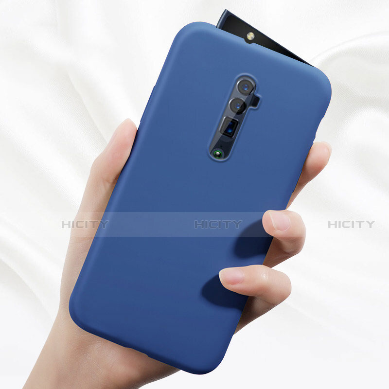 Coque Ultra Fine Silicone Souple 360 Degres Housse Etui pour Oppo Reno 10X Zoom Bleu Plus