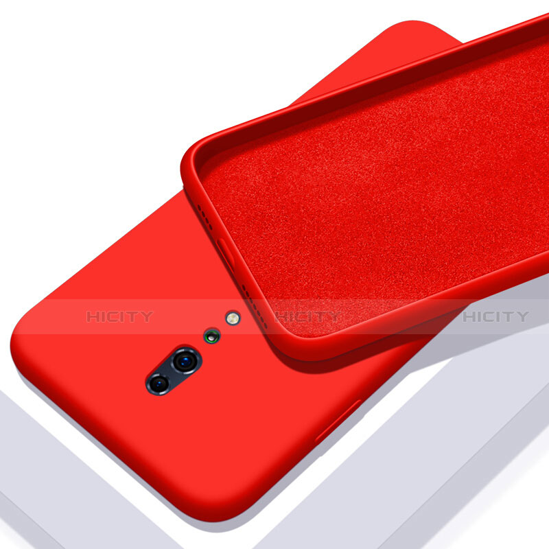 Coque Ultra Fine Silicone Souple 360 Degres Housse Etui pour Oppo Reno Z Rouge Plus