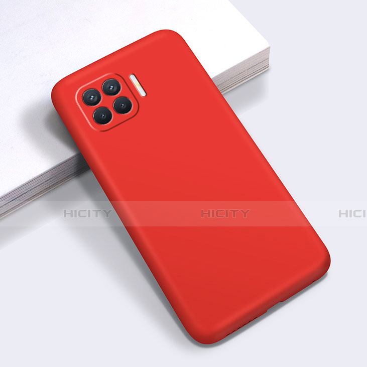 Coque Ultra Fine Silicone Souple 360 Degres Housse Etui pour Oppo Reno4 Lite Rouge Plus