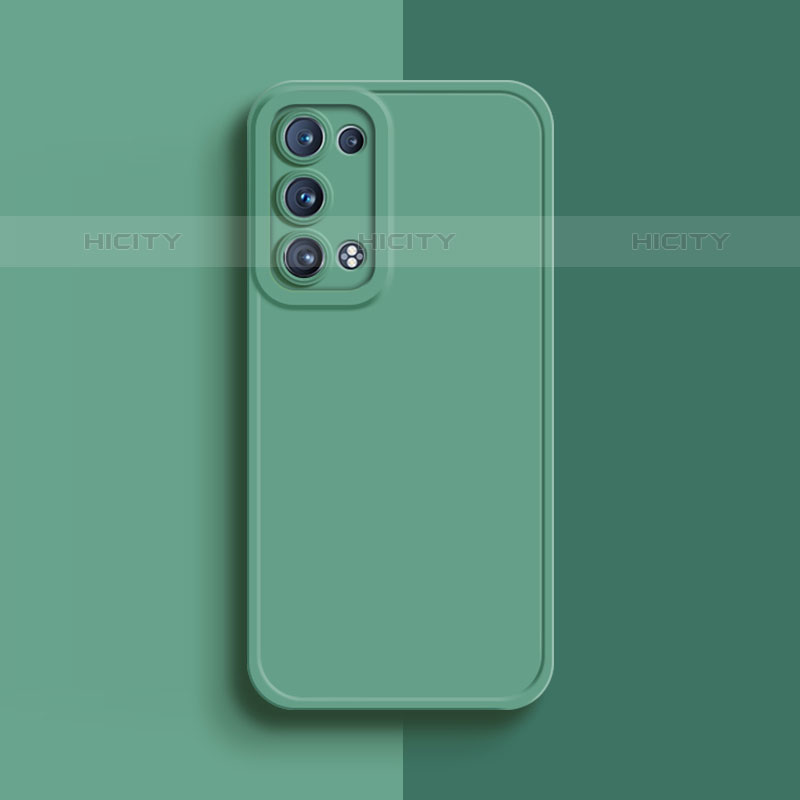 Coque Ultra Fine Silicone Souple 360 Degres Housse Etui pour Oppo Reno6 Pro 5G Pastel Vert Plus