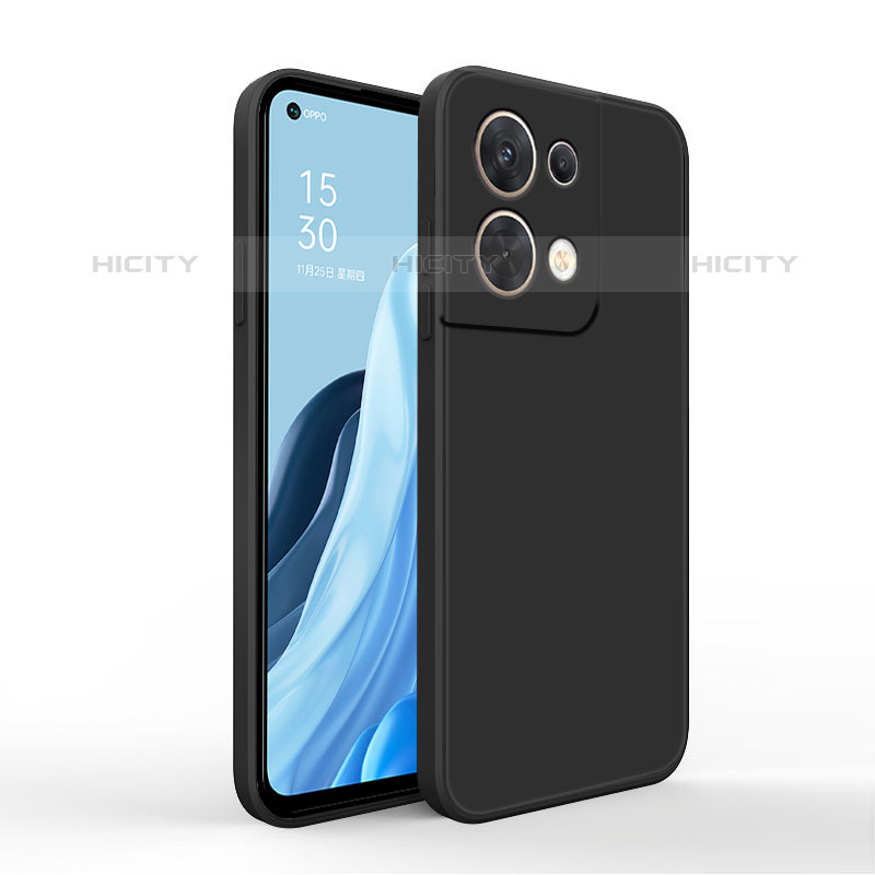 Coque Ultra Fine Silicone Souple 360 Degres Housse Etui pour Oppo Reno8 Pro+ Plus 5G Noir Plus