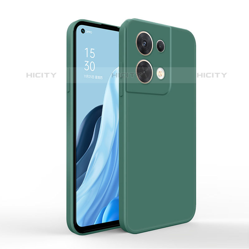 Coque Ultra Fine Silicone Souple 360 Degres Housse Etui pour Oppo Reno8 Pro+ Plus 5G Vert Plus