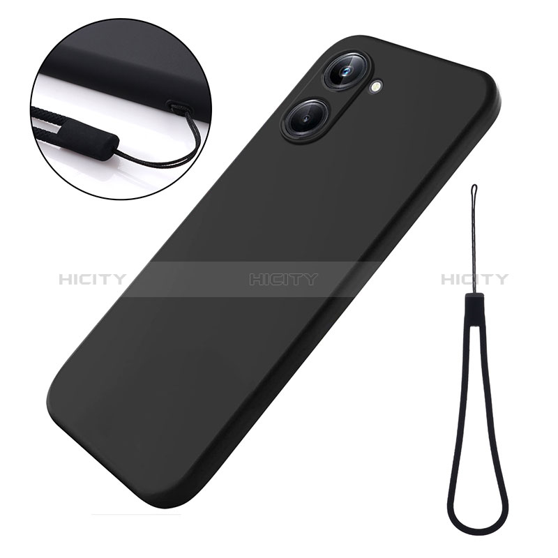 Coque Ultra Fine Silicone Souple 360 Degres Housse Etui pour Realme 10 4G Noir Plus