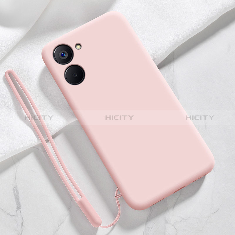 Coque Ultra Fine Silicone Souple 360 Degres Housse Etui pour Realme 10S 5G Rose Plus