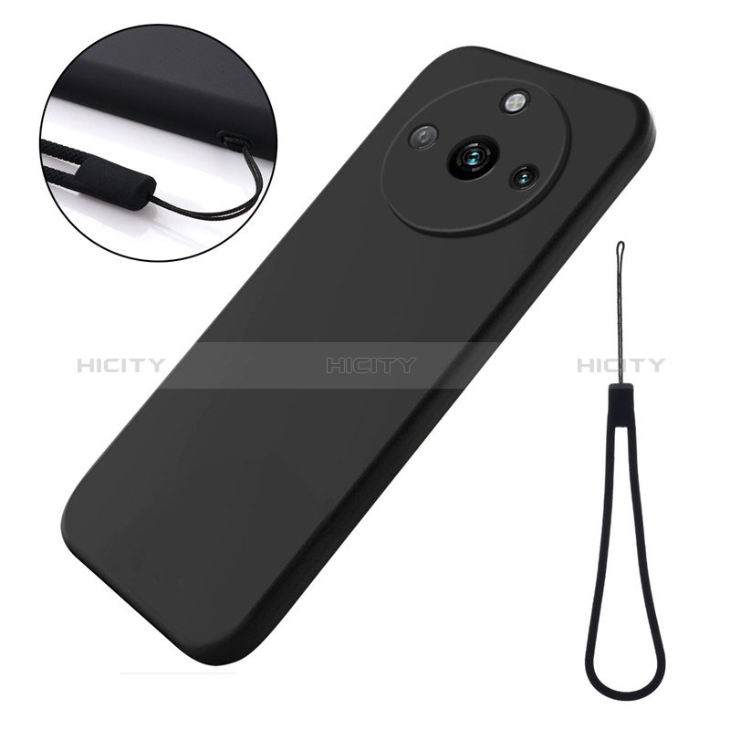 Coque Ultra Fine Silicone Souple 360 Degres Housse Etui pour Realme 11 Pro+ Plus 5G Noir Plus