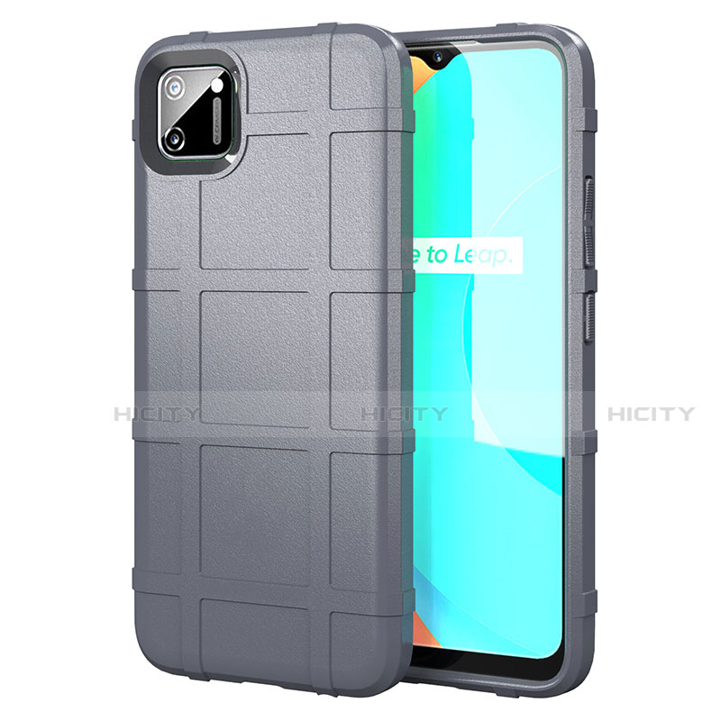 Coque Ultra Fine Silicone Souple 360 Degres Housse Etui pour Realme C11 Gris Plus