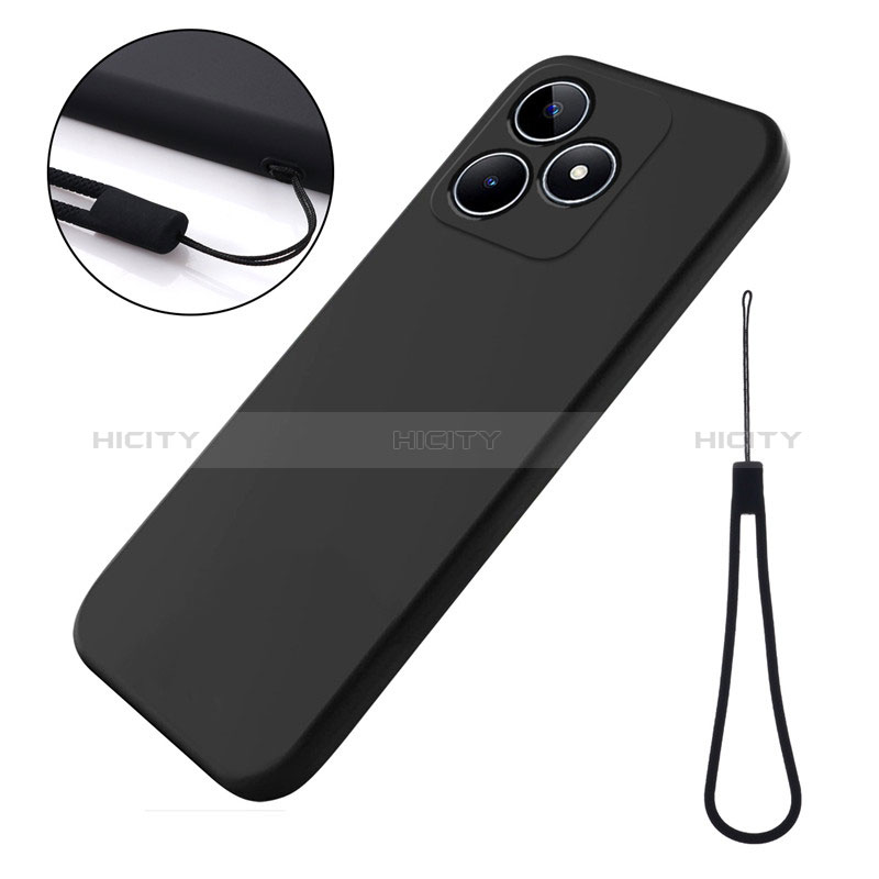 Coque Ultra Fine Silicone Souple 360 Degres Housse Etui pour Realme C53 India Noir Plus