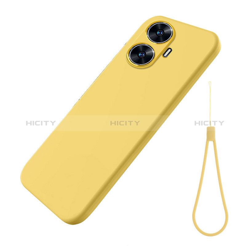 Coque Ultra Fine Silicone Souple 360 Degres Housse Etui pour Realme C55 Jaune Plus