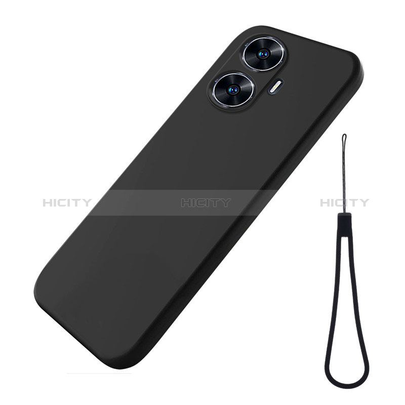 Coque Ultra Fine Silicone Souple 360 Degres Housse Etui pour Realme C55 Noir Plus