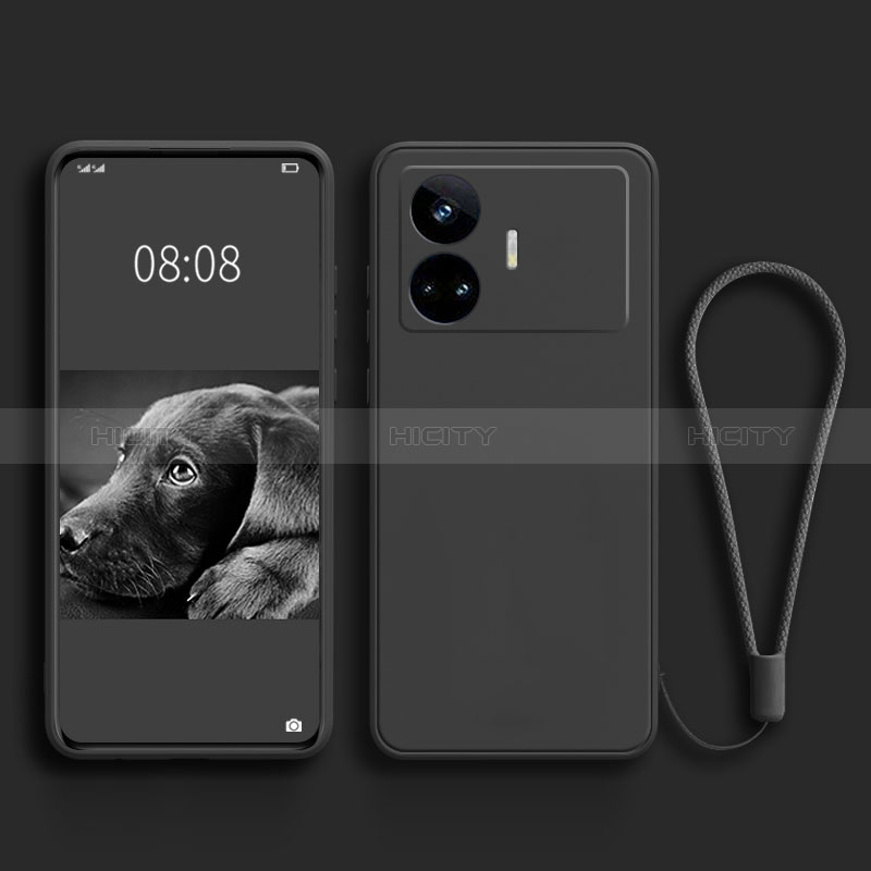 Coque Ultra Fine Silicone Souple 360 Degres Housse Etui pour Realme GT Neo5 SE 5G Noir Plus