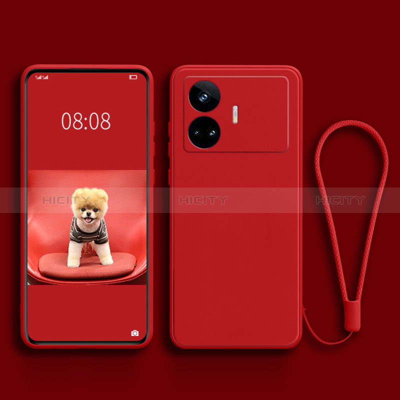 Coque Ultra Fine Silicone Souple 360 Degres Housse Etui pour Realme GT Neo5 SE 5G Rouge Plus