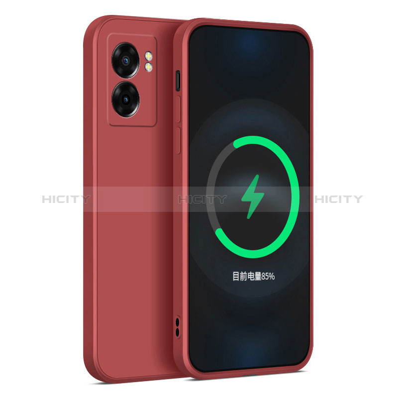 Coque Ultra Fine Silicone Souple 360 Degres Housse Etui pour Realme V23 5G Rouge Plus