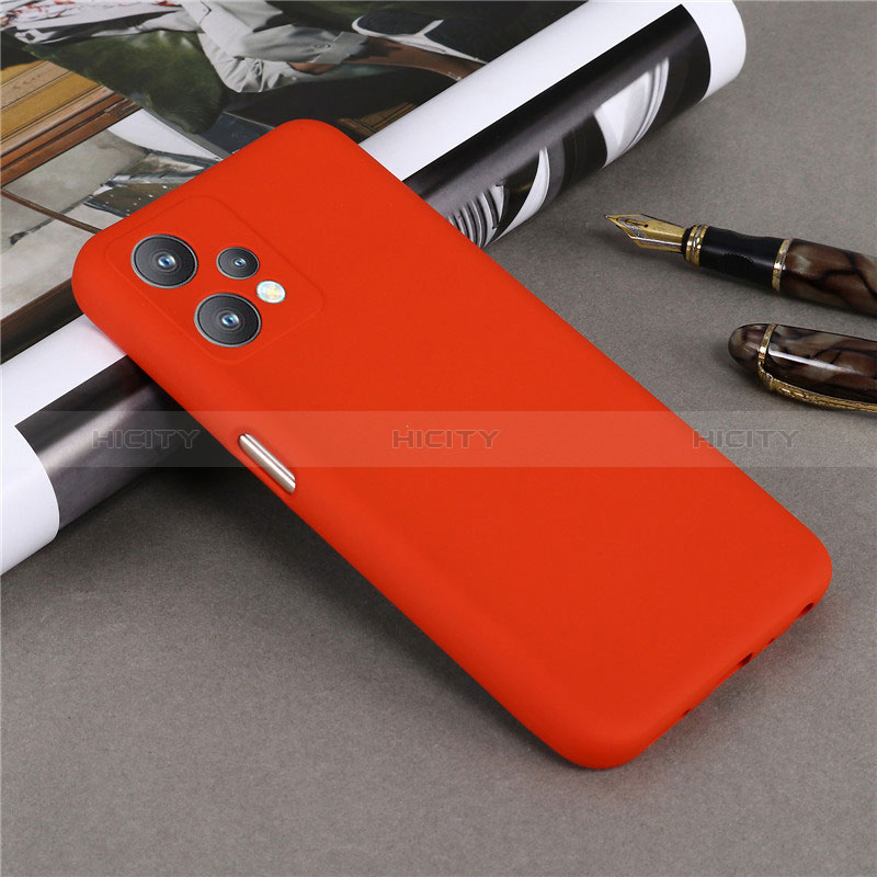 Coque Ultra Fine Silicone Souple 360 Degres Housse Etui pour Realme V25 5G Rouge Plus