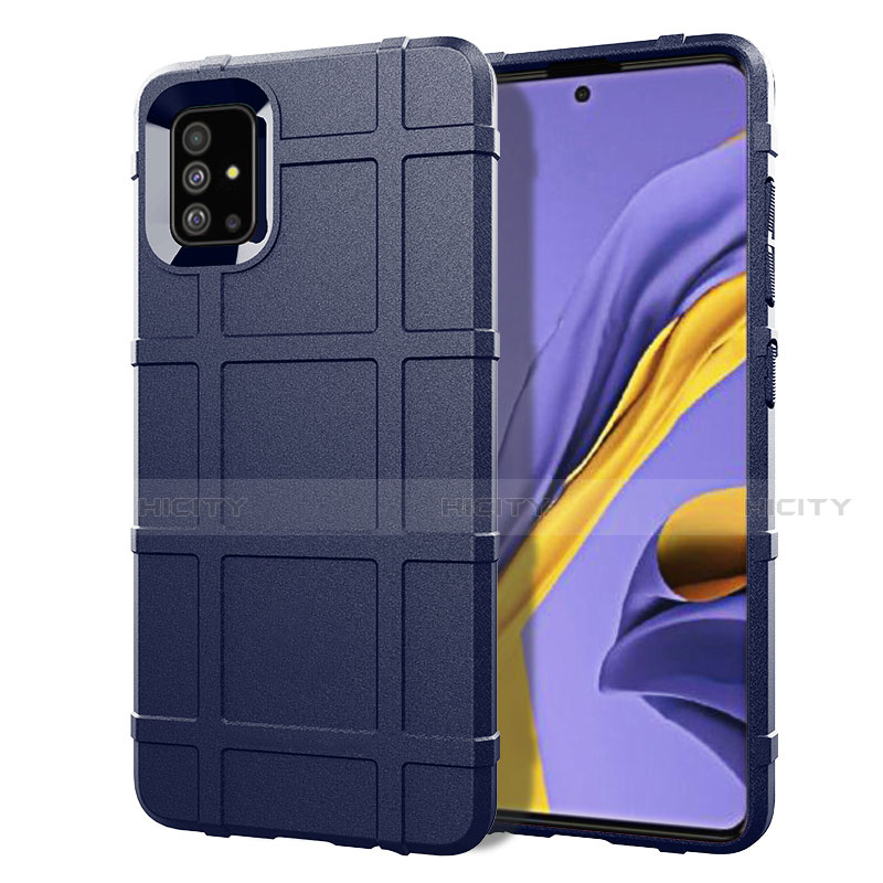 Coque Ultra Fine Silicone Souple 360 Degres Housse Etui pour Samsung Galaxy A51 4G Bleu Plus