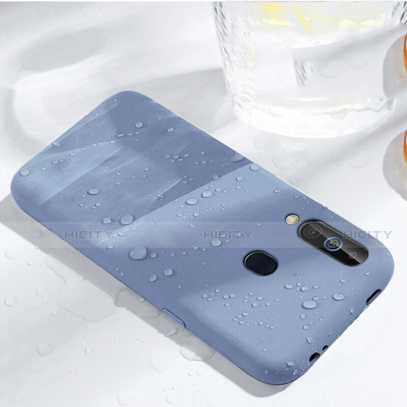 Coque Ultra Fine Silicone Souple 360 Degres Housse Etui pour Samsung Galaxy A60 Bleu Ciel Plus