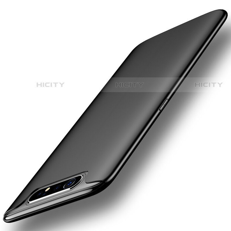 Coque Ultra Fine Silicone Souple 360 Degres Housse Etui pour Samsung Galaxy A80 Noir Plus
