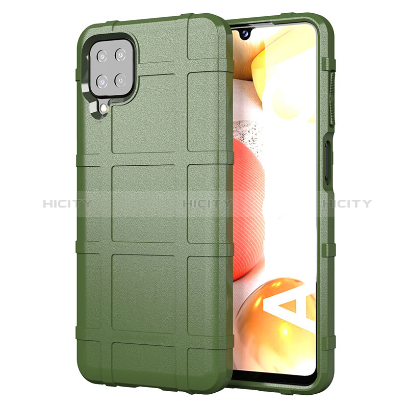 Coque Ultra Fine Silicone Souple 360 Degres Housse Etui pour Samsung Galaxy F12 Vert Armee Plus