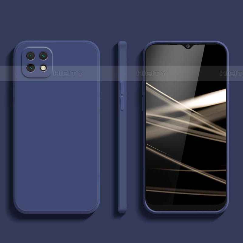 Coque Ultra Fine Silicone Souple 360 Degres Housse Etui pour Samsung Galaxy F42 5G Bleu Plus