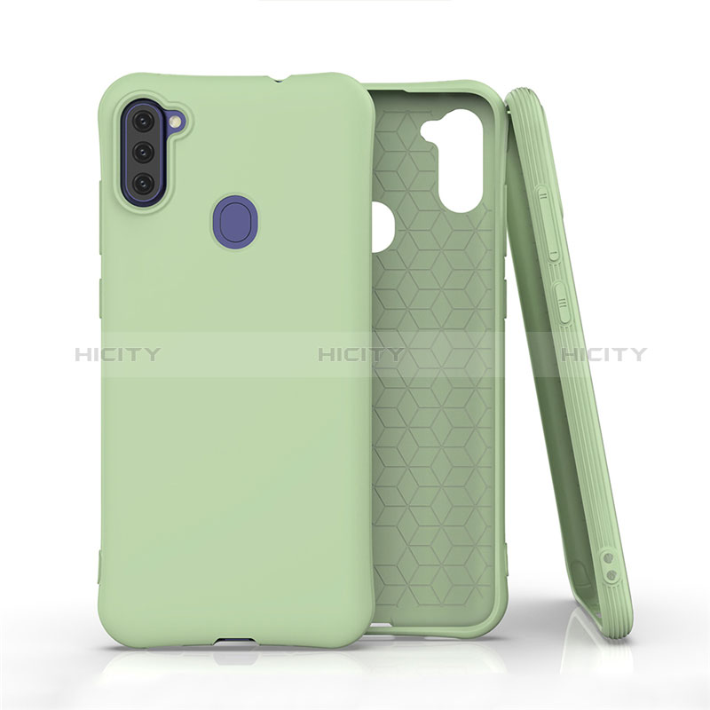 Coque Ultra Fine Silicone Souple 360 Degres Housse Etui pour Samsung Galaxy M11 Pastel Vert Plus