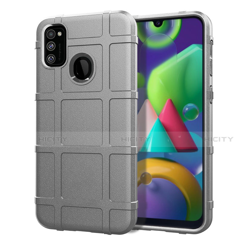 Coque Ultra Fine Silicone Souple 360 Degres Housse Etui pour Samsung Galaxy M30s Argent Plus