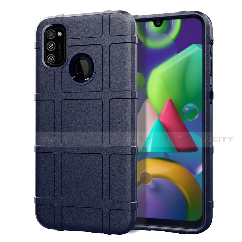 Coque Ultra Fine Silicone Souple 360 Degres Housse Etui pour Samsung Galaxy M30s Bleu Plus