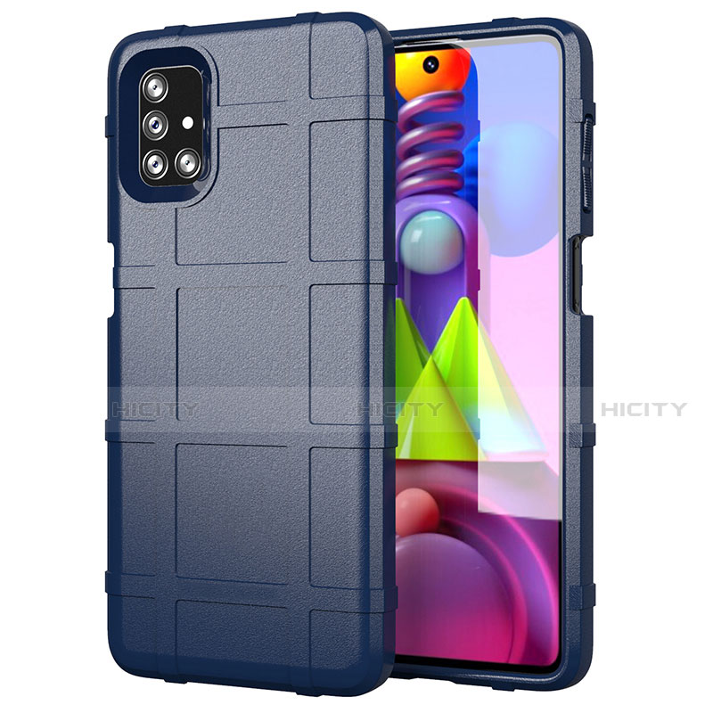 Coque Ultra Fine Silicone Souple 360 Degres Housse Etui pour Samsung Galaxy M51 Bleu Plus