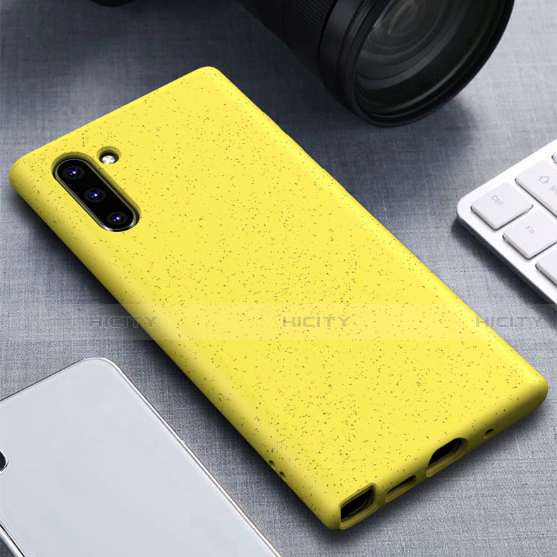 Coque Ultra Fine Silicone Souple 360 Degres Housse Etui pour Samsung Galaxy Note 10 5G Jaune Plus