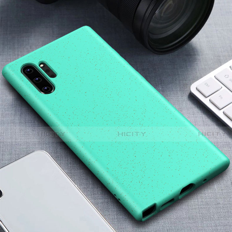 Coque Ultra Fine Silicone Souple 360 Degres Housse Etui pour Samsung Galaxy Note 10 Plus 5G Cyan Plus