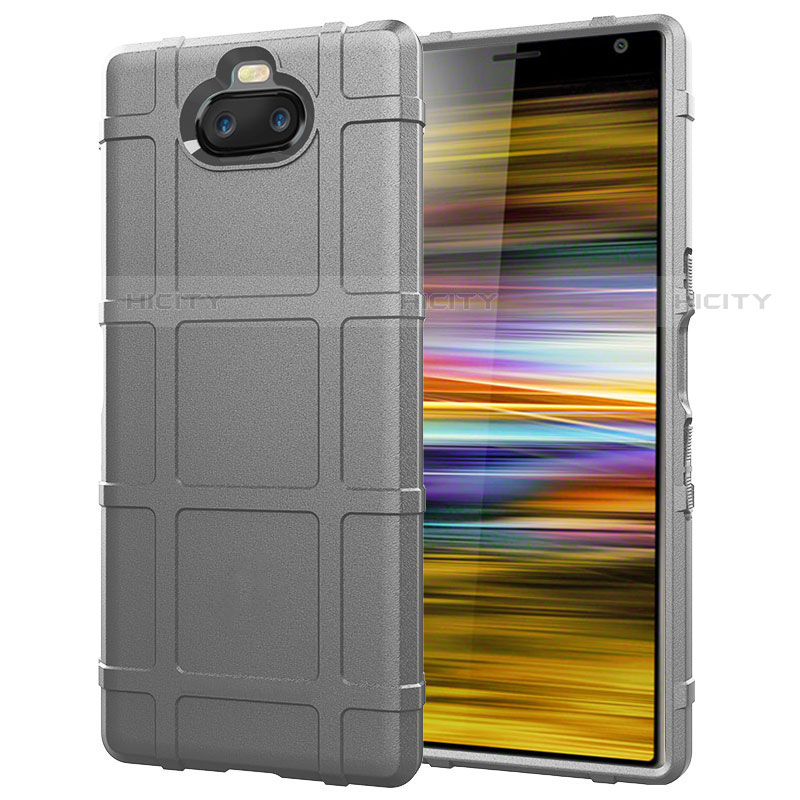 Coque Ultra Fine Silicone Souple 360 Degres Housse Etui pour Sony Xperia 10 Argent Plus