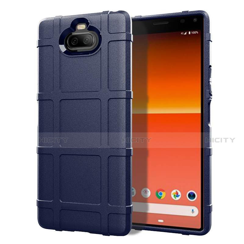 Coque Ultra Fine Silicone Souple 360 Degres Housse Etui pour Sony Xperia 8 Bleu Plus