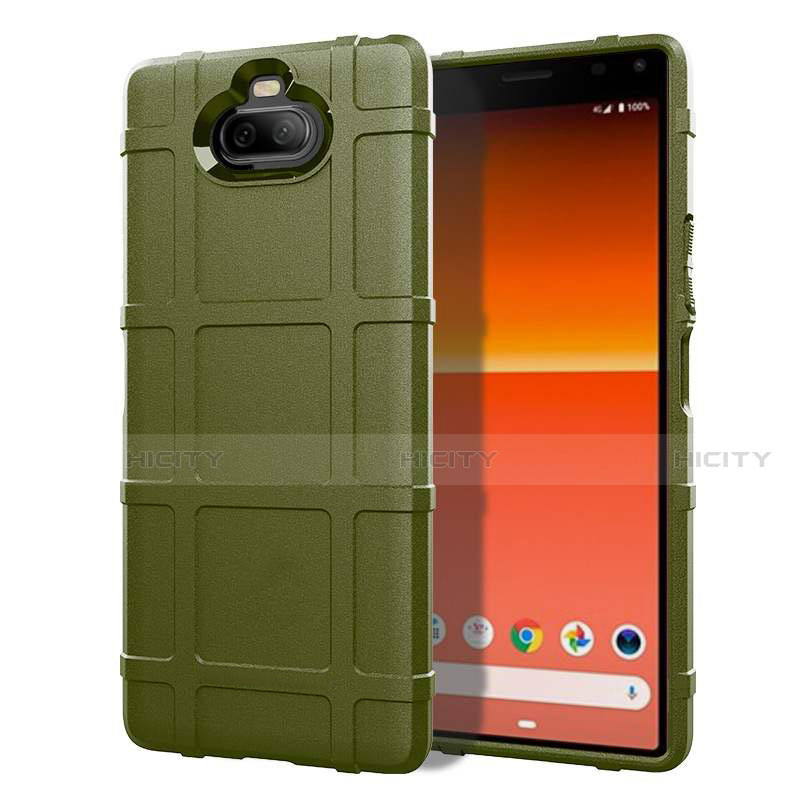 Coque Ultra Fine Silicone Souple 360 Degres Housse Etui pour Sony Xperia 8 Vert Armee Plus