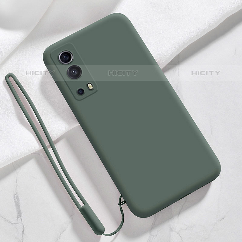 Coque Ultra Fine Silicone Souple 360 Degres Housse Etui pour Vivo iQOO Z3 5G Vert Nuit Plus