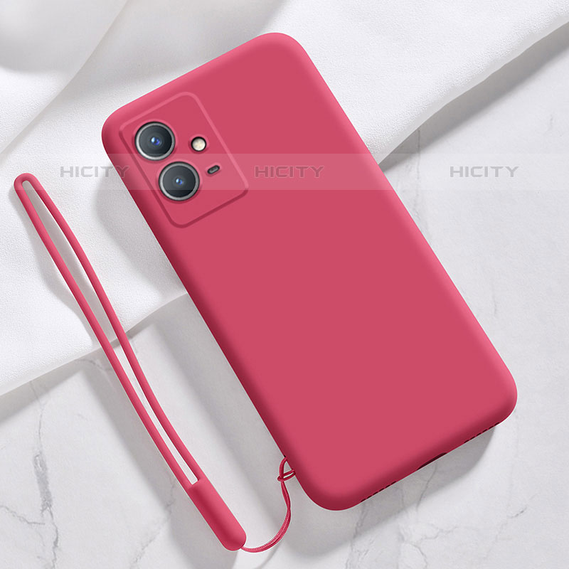 Coque Ultra Fine Silicone Souple 360 Degres Housse Etui pour Vivo iQOO Z6 5G Rouge Plus