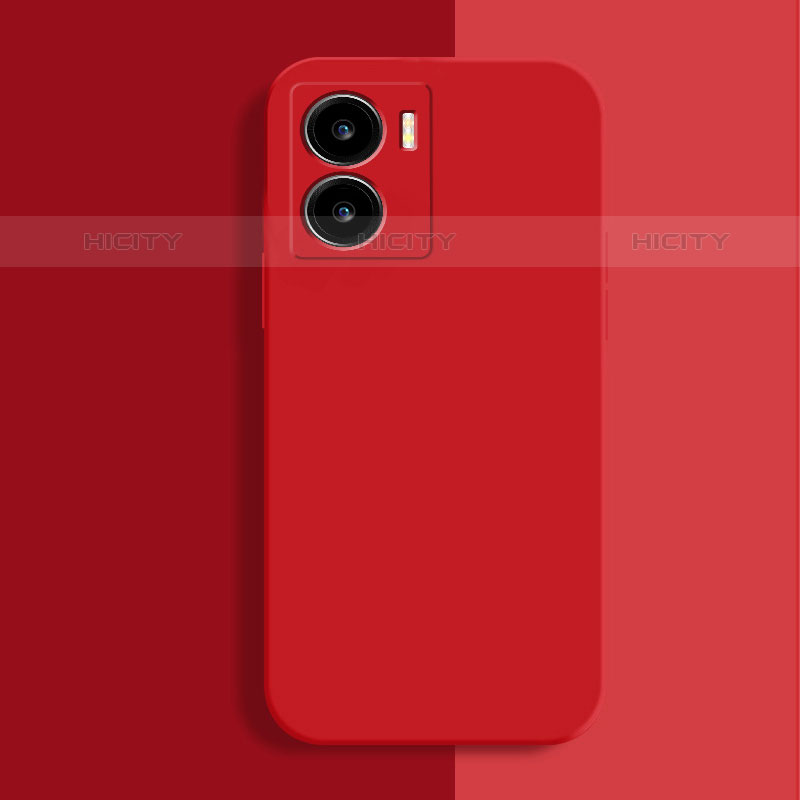 Coque Ultra Fine Silicone Souple 360 Degres Housse Etui pour Vivo iQOO Z7x 5G Rouge Plus