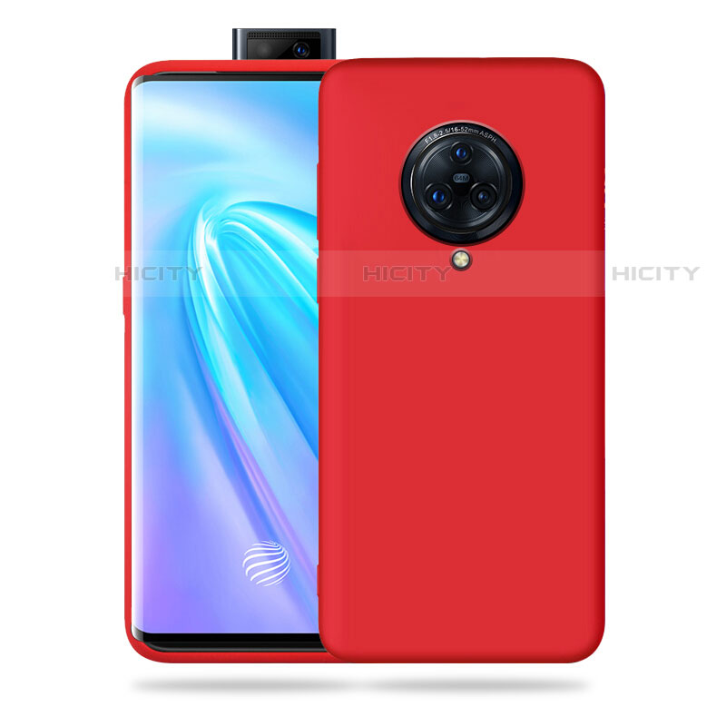 Coque Ultra Fine Silicone Souple 360 Degres Housse Etui pour Vivo Nex 3S Rouge Plus